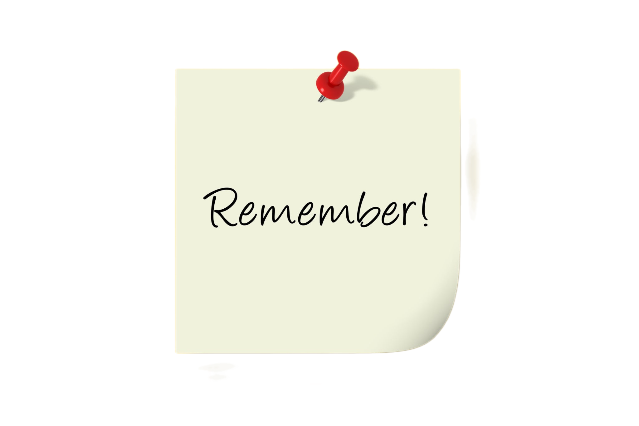 Remember note reminder isolated (Provided by Getty Images)